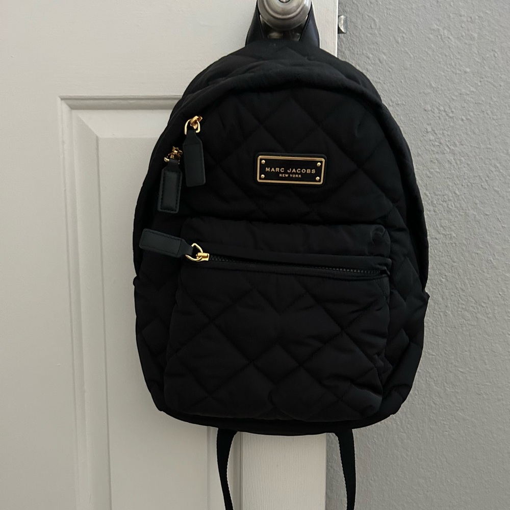 Mark Jacobs Quilted Nylon School Backpack